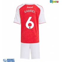 Arsenal Gabriel Magalhaes #6 Domaci Dres za djecu 2025-26 Kratak Rukav (+ Kratke hlače)